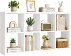 Wooden Thick Frame 6 Cube Storage Organiser Shelf