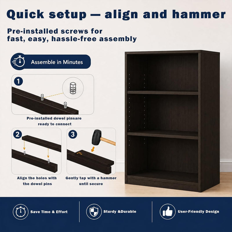 Wooden Thick Frame 6 Cube Storage Organiser Shelf