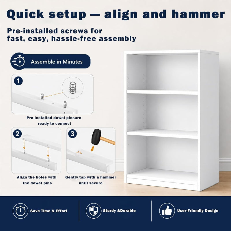 Wooden Thick Frame 6 Cube Storage Organiser Shelf