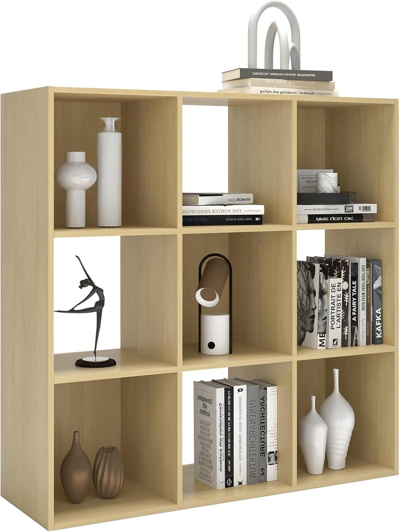 Wooden Thick Frame 6 Cube Storage Organiser Shelf