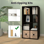 Wooden Thick Frame 6 Cube Storage Organiser Shelf