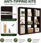 Wooden Thick Frame 6 Cube Storage Organiser Shelf