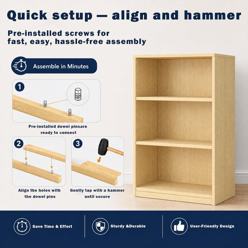 Wooden Thick Frame 6 Cube Storage Organiser Shelf