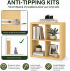 Wooden Thick Frame 6 Cube Storage Organiser Shelf