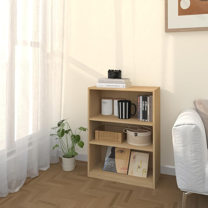 Wooden Thick Frame 6 Cube Storage Organiser Shelf