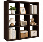 Wooden Thick Frame 6 Cube Storage Organiser Shelf