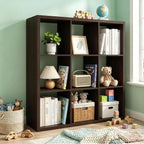 Wooden Thick Frame 6 Cube Storage Organiser Shelf