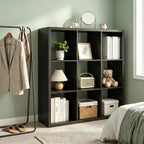 Wooden Thick Frame 6 Cube Storage Organiser Shelf