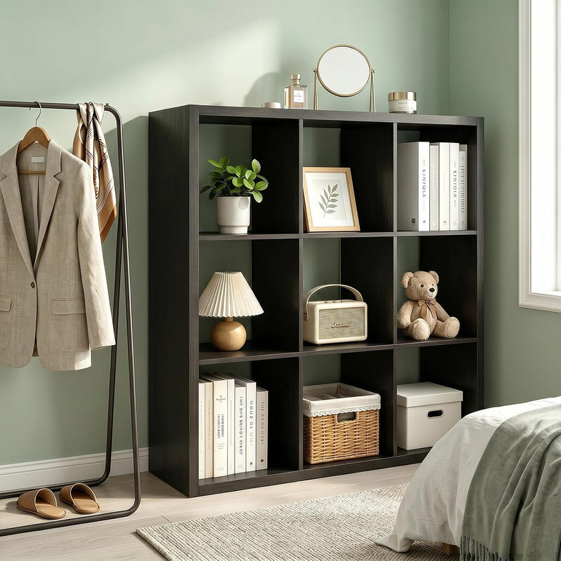 Wooden Thick Frame 6 Cube Storage Organiser Shelf