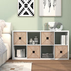 Wooden Thick Frame 6 Cube Storage Organiser Shelf