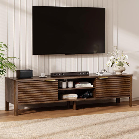 Wooden TV Stand Cabinet Long Unit