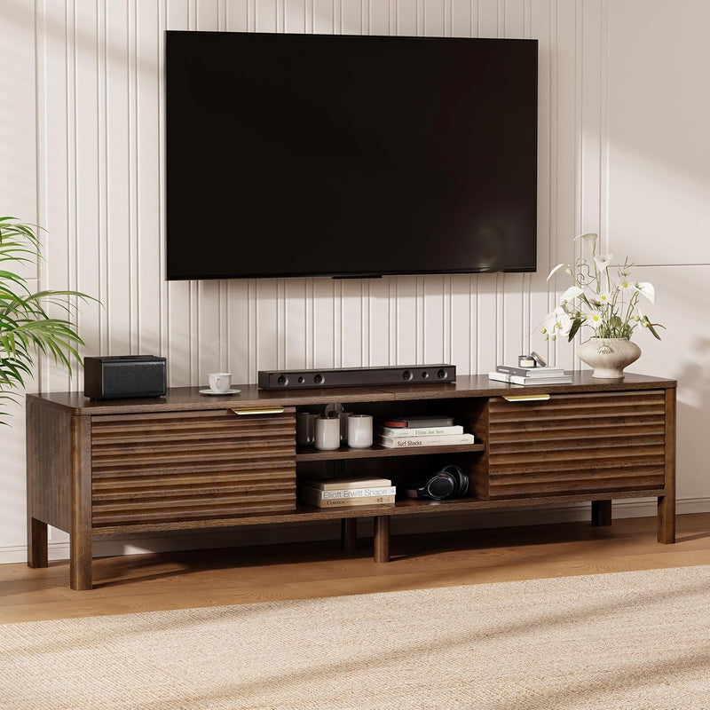 Wooden TV Stand Cabinet Long Unit