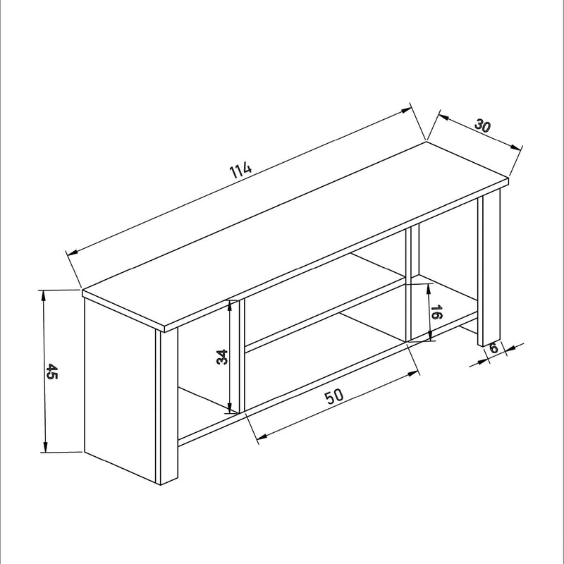 Wooden TV Stand for Tvs Up to 50