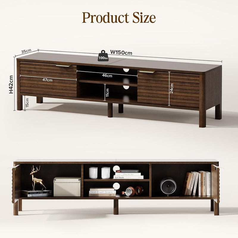 Wooden TV Unit 200CM Long Stand Cabinet