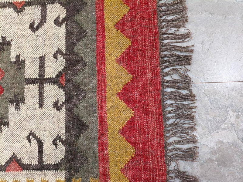 Wool Jute Vintage Rug