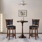 Woven Counter Stool Kitchen Height Barstool Backrest Wooden