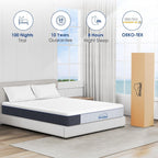 Mattress 3FT 8 Inch Orthopedic Memory Foam 9