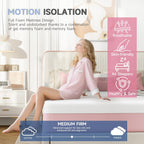 Mattress 3FT 8 Inch Orthopedic Memory Foam 9