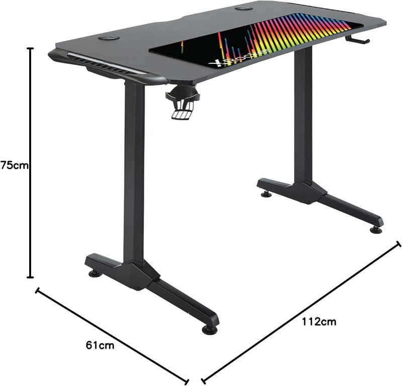 X Rocker Panther RGB Gaming Desk with Neo