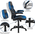 X10 Gaming Chair Ergonomic Adjustable Gamer with Back