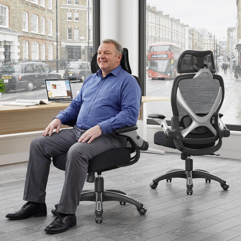 X100 Ergonomic Office Chair Mesh Back 10CM Padded