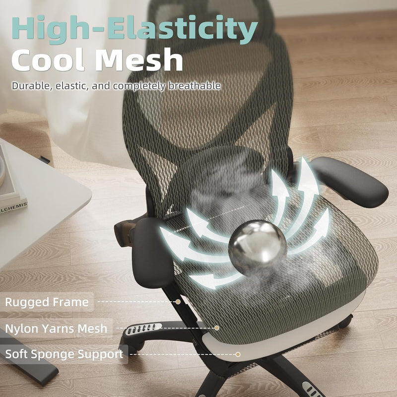 X100 Ergonomic Office Chair Mesh Back 10CM Padded