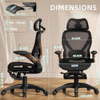 X100 Ergonomic Office Chair Mesh Back 10CM Padded