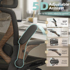 X100 Ergonomic Office Chair Mesh Back 10CM Padded