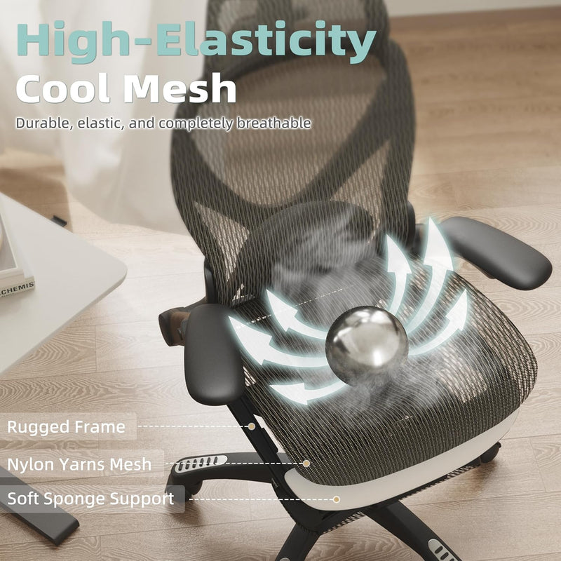 X100 Ergonomic Office Chair Mesh Back 10CM Padded