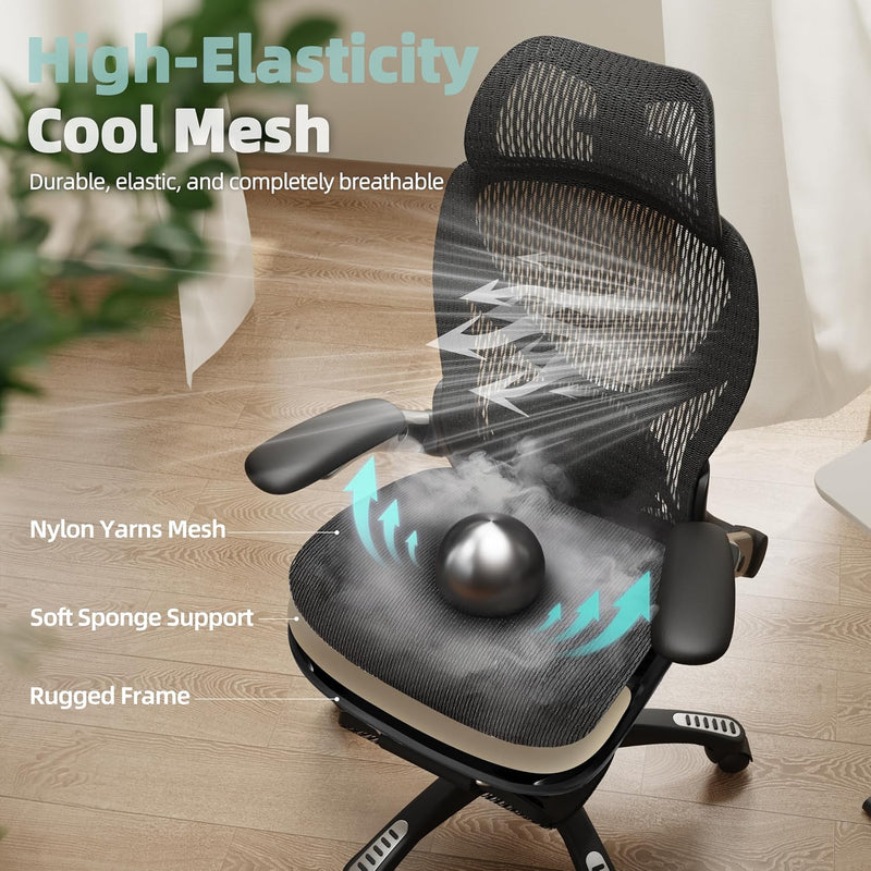 X100 Ergonomic Office Chair Mesh Back 10CM Padded