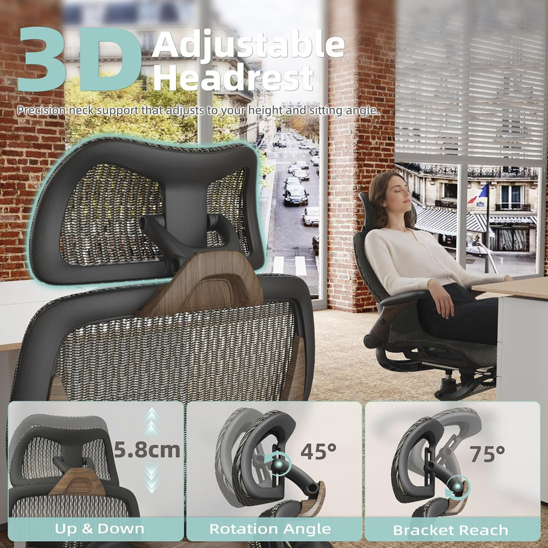 X100 Ergonomic Office Chair Mesh Back 10CM Padded