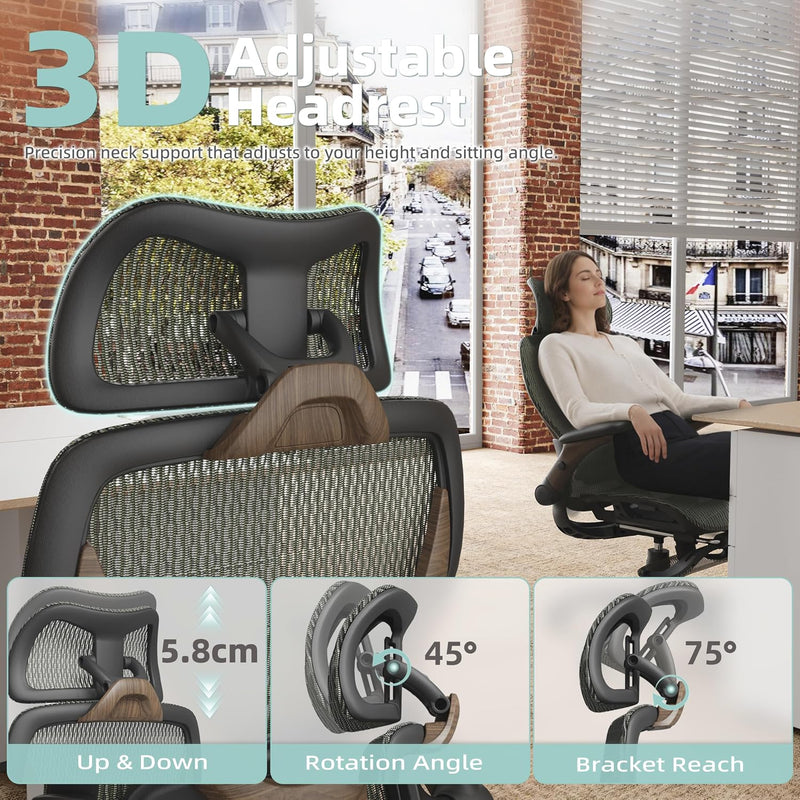 X100 Ergonomic Office Chair Mesh Back 10CM Padded