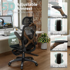 X100 Ergonomic Office Chair Mesh Back 10CM Padded