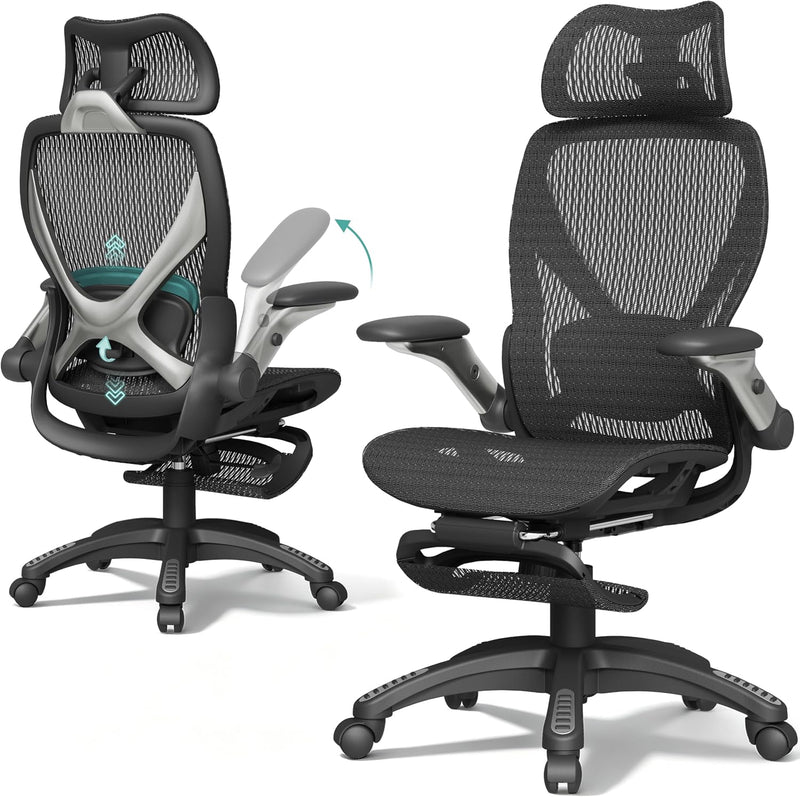 X100 Ergonomic Office Chair Mesh Back 10CM Padded