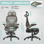 X100 Ergonomic Office Chair Mesh Back 10CM Padded