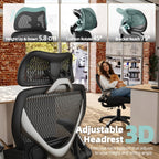 X100 Ergonomic Office Chair Mesh Back 10CM Padded