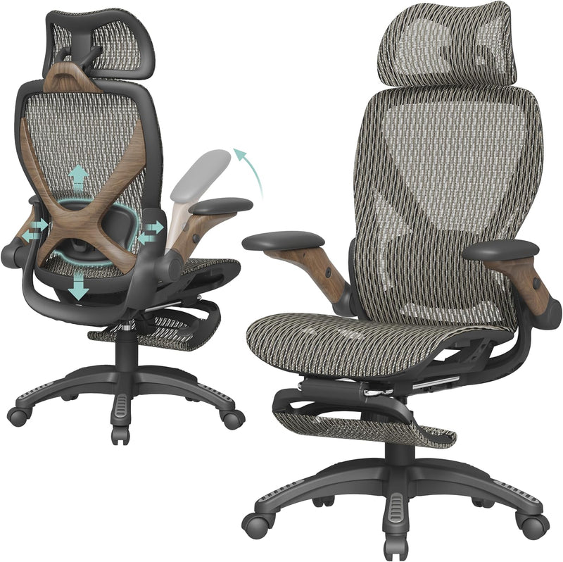 X100 Ergonomic Office Chair Mesh Back 10CM Padded