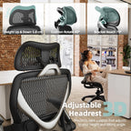 X100 Ergonomic Office Chair Mesh Back 10CM Padded