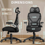 X100 Ergonomic Office Chair Mesh Back 10CM Padded