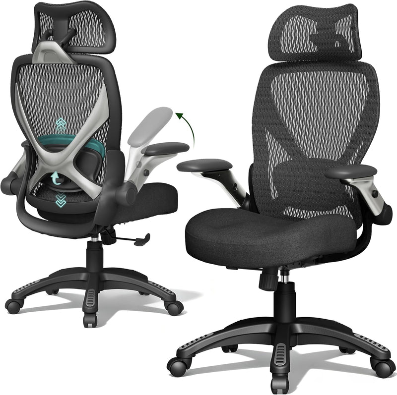 X100 Ergonomic Office Chair Mesh Back 10CM Padded