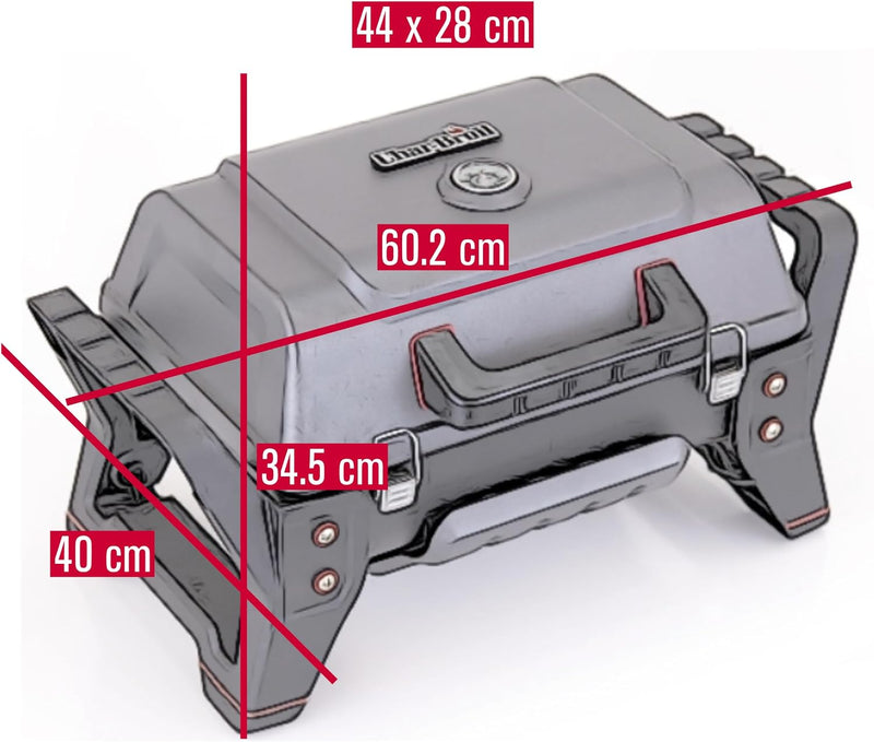 X200 Grill2go Portable Barbecue Grill with Tru-Infrared