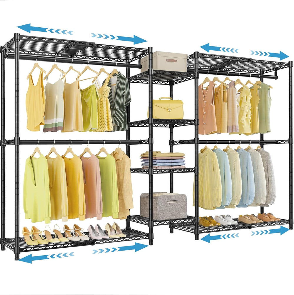 X3 Heavy Duty Expandable Clothes Rail 157.6-243CM