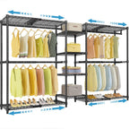 X3 Heavy Duty Expandable Clothes Rail 157.6-243CM