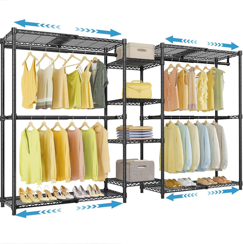 X3 Heavy Duty Expandable Clothes Rail 157.6-243CM