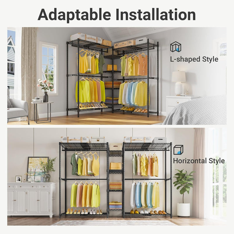 X3 Heavy Duty Expandable Clothes Rail 157.6-243CM