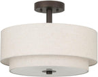 Xinbei Flush Ceiling Light Modern 3-Light Semi Mount