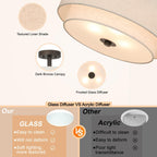 Xinbei Flush Ceiling Light Modern 3-Light Semi Mount