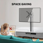 Easel Rolling TV Stand for 32-80 Inch Up