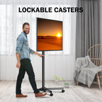 Easel Rolling TV Stand for 32-80 Inch Up