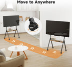 Easel Rolling TV Stand for 32-80 Inch Up